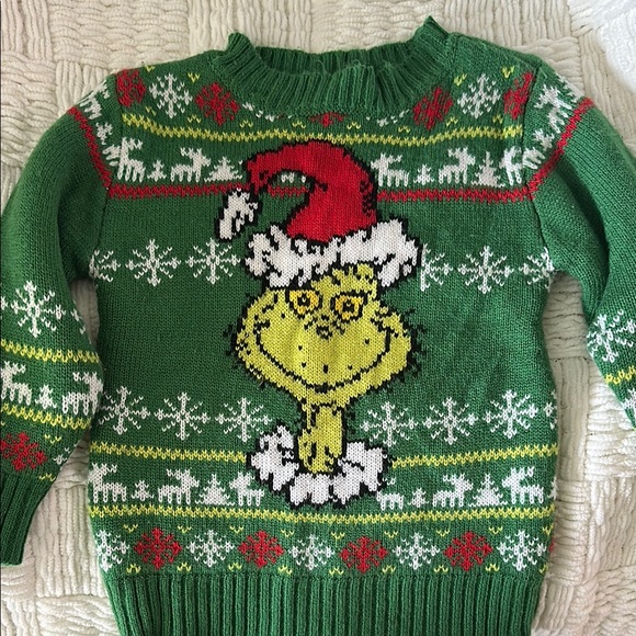 Green Grinch Christmas Sweater - Picture 1 of 4